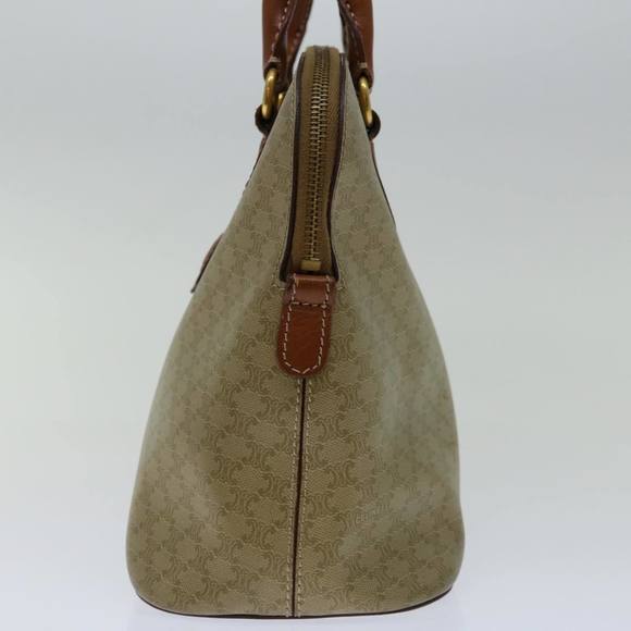 CELINE Macadam Canvas Hand Bag Beige Auth bs12761 - Picture 4 of 16